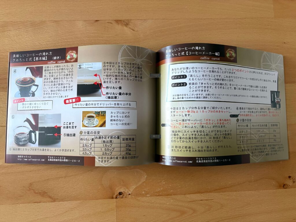 きゃろっと解説冊子