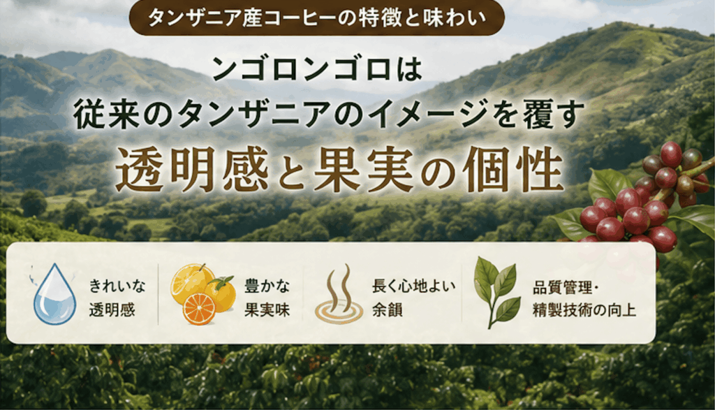 タンザニア産コーヒーの特徴と味わい