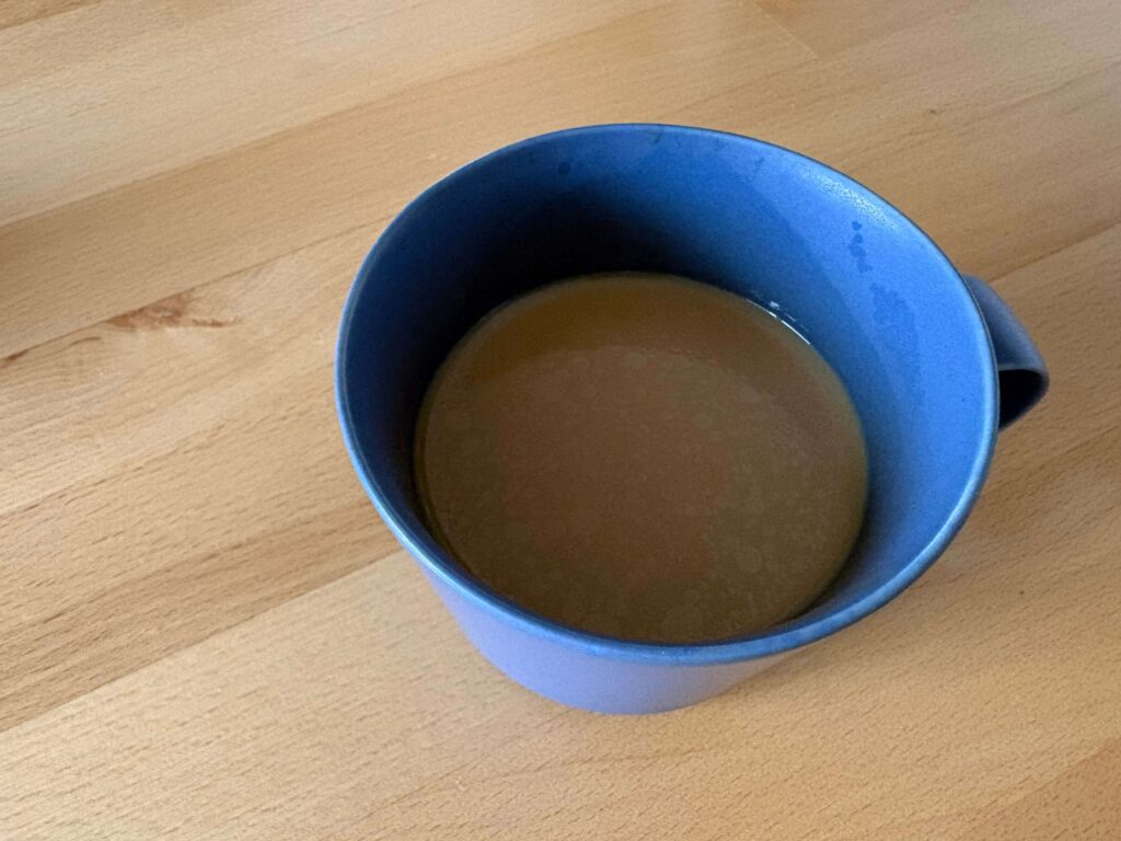 コーヒーミルクにごま油を入れてみた